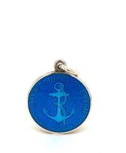 Caribbean Blue Anchor Enamel Medal sold by Armbruster Jewelers