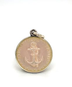 French Vanilla Anchor Enamel Medal sold by Armbruster Jewelers