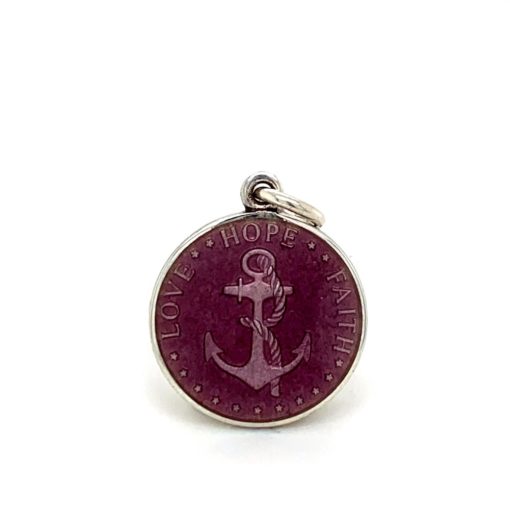 Lavender Anchor Enamel Medal sold by Armbruster Jewelers