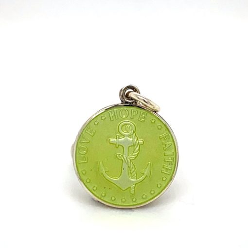 Lemon Lime Anchor Enamel Medal sold by Armbruster Jewelers