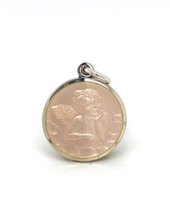 French Vanilla Cherub Enamel Medal sold by Armbruster Jewelers