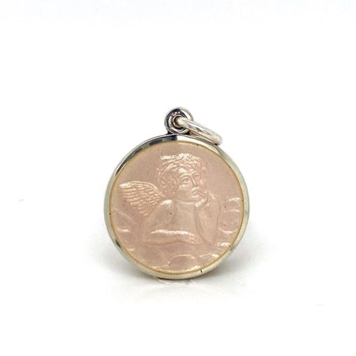 French Vanilla Cherub Enamel Medal sold by Armbruster Jewelers