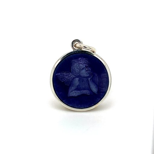 Purple Cherub Enamel Medal sold by Armbruster Jewelers