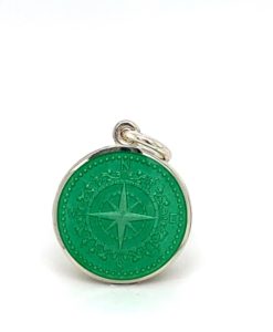 Light Green Compass Enamel Medal sold by Armbruster Jewelers