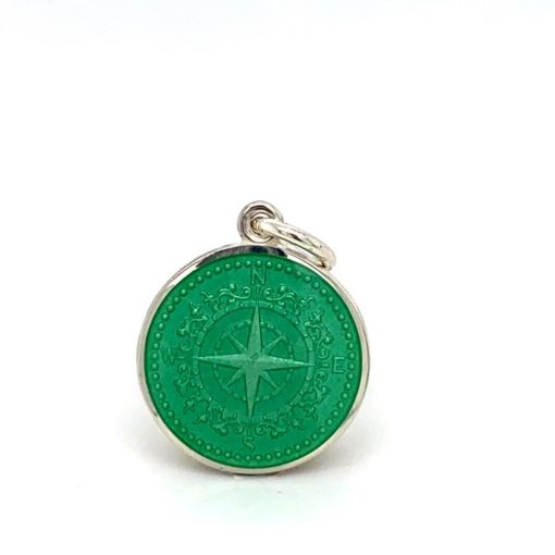 Light Green Compass Enamel Medal sold by Armbruster Jewelers
