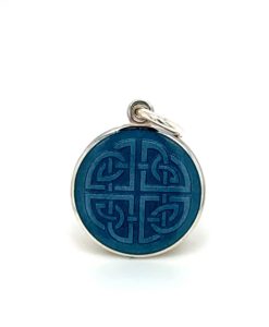 Grey Mother Daughter Celtic Knot Enamel Medal sold by Armbruster Jewelers