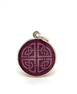 Lavender Mother Daughter Celtic Knot Enamel Medal sold by Armbruster Jewelers