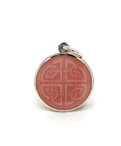 Pink Mother Daughter Celtic Knot Enamel Medal sold by Armbruster Jewelers