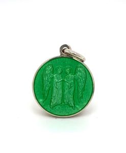 Light Green Sisters Enamel Medal sold by Armbruster Jewelers