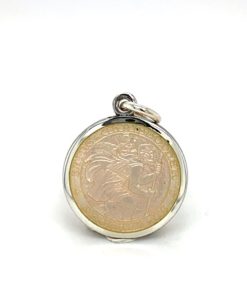 French Vanilla St. Christopher Enamel Medal sold by Armbruster Jewelers