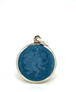 Grey St. Christopher Enamel Medal sold by Armbruster Jewelers