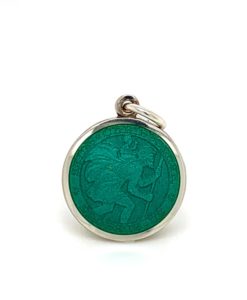 Jade St. Christopher Enamel Medal sold by Armbruster Jewelers