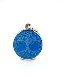 French Blue Tree of Life Enamel Medal sold by Armbruster Jewelers