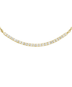 Curved Bar Pendant Yellow Gold