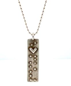 I Love You Braille Meaningful Pendants from Armbruster Jewelers