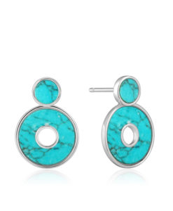 Turquoise Disc Earring Jackets