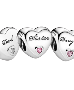 Family Heart Charms