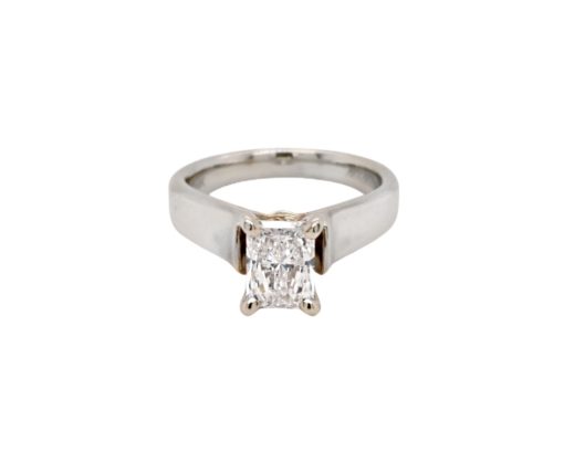 Radiant-Cut Solitaire Engagement Ring