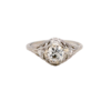 European-Cut Diamond Ring