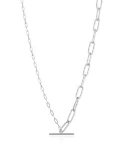 Mixed Link T-Bar Necklace