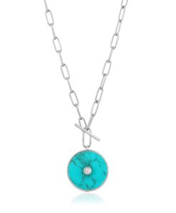 Turquoise T-Bar Necklace